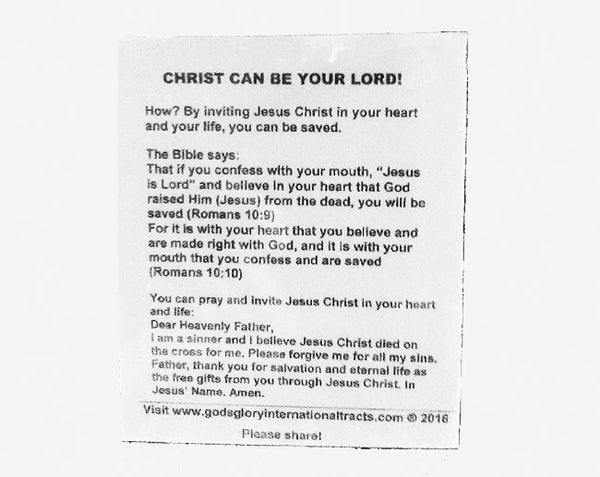 Jesus Wants You – Small English Laminated Tract (No Audio)